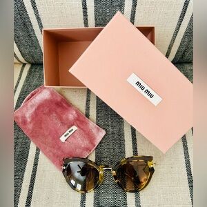 Miu Miu Havana Tortoise Shell Sunglasses